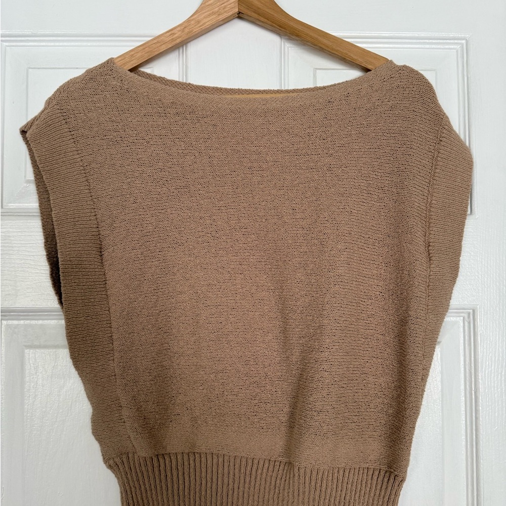 Ann Taylor Factory Brown Crew Neck Sweater
